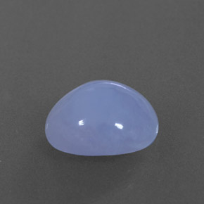 3,35 ctw natürlicher blauer Chalcedon, Transparent, Transparent / Lichtdurchlässig