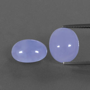  ct natürliche blauer Chalcedon-Edelsteine, Oval Schliff, Lichtdurchlässig