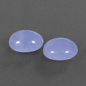  ct natürliche blauer Chalcedon-Edelsteine, Oval Schliff, Lichtdurchlässig