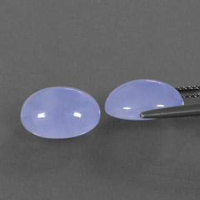  ct natürliche blauer Chalcedon-Edelsteine, Oval Schliff, Lichtdurchlässig