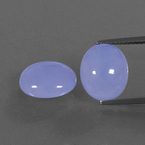  ct natürliche blauer Chalcedon-Edelsteine, Oval Schliff, Lichtdurchlässig