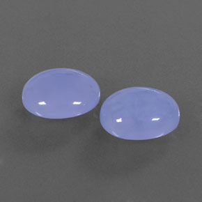  ct natürliche blauer Chalcedon-Edelsteine, Oval Schliff, Lichtdurchlässig