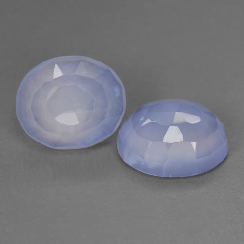 8,04 ct natürliche violetter Chalcedon-Edelsteine, Oval Schliff, Lichtdurchlässig