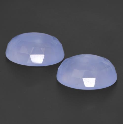11,27 ct natürliche blauer Chalcedon-Edelsteine, Oval Schliff, Lichtdurchlässig