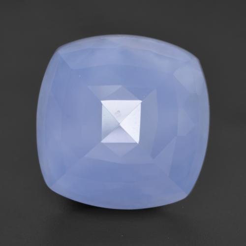 13,20 ctw natürlicher blauer Chalcedon, Kissenschliff, Lichtdurchlässig