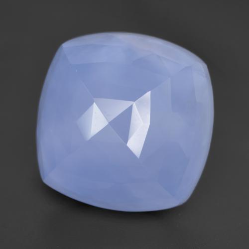 13,20 ctw natürlicher blauer Chalcedon, Kissenschliff, Lichtdurchlässig