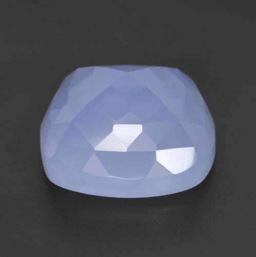 13,20 ctw natürlicher blauer Chalcedon, Kissenschliff, Lichtdurchlässig