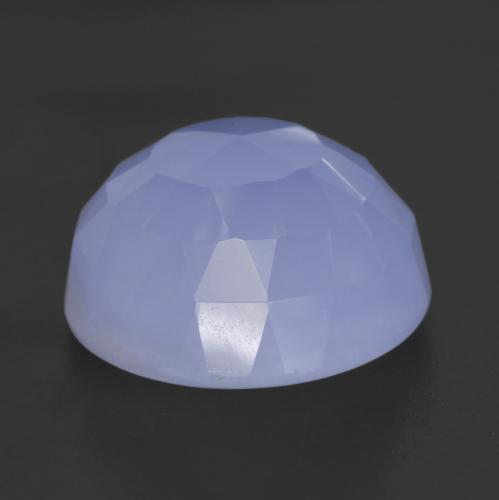 10,30 ctw natürlicher blauer Chalcedon, Rundschliff, Lichtdurchlässig