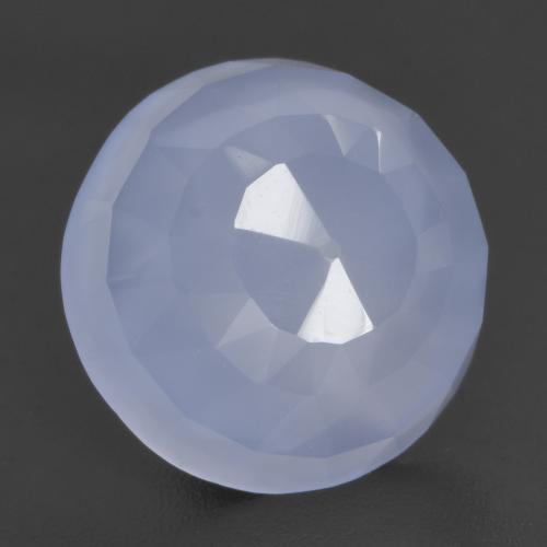 4,66 ctw natürlicher blauer Chalcedon, Rundschliff, Lichtdurchlässig