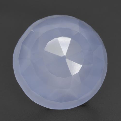 4,66 ctw natürlicher blauer Chalcedon, Rundschliff, Lichtdurchlässig
