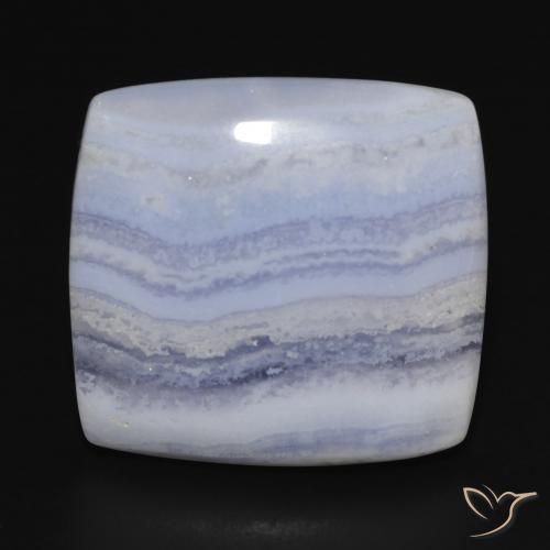 24.82ct Natürlicher Helles Himmelblau Chalzedon, Kissen, Lichtundurchlässig