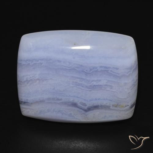 29.00ct Natürlicher hellblau Chalzedon, Kissen, Lichtundurchlässig