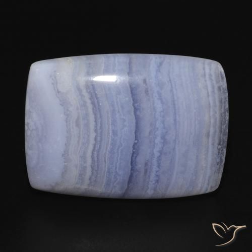 23.03ct Natürlicher Hellviolettes Blau Chalzedon, Kissen, Lichtundurchlässig