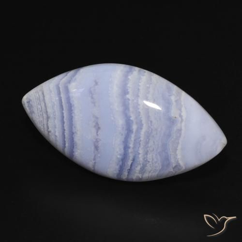 9,17 ctw natürlicher violett-blau Chalzedon, Marquise, Lichtundurchlässig