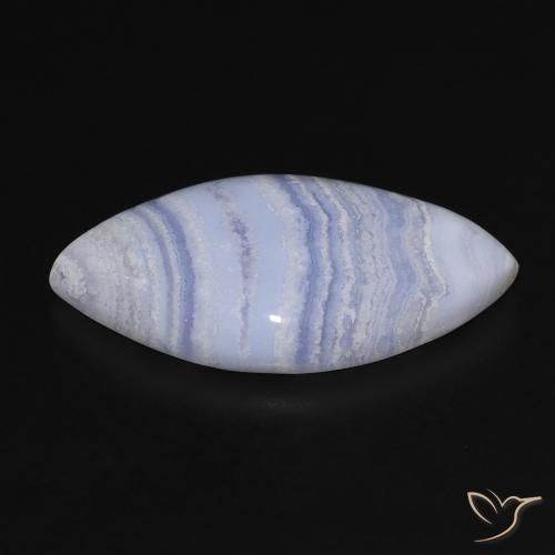 9,17 ctw natürlicher violett-blau Chalzedon, Marquise, Lichtundurchlässig