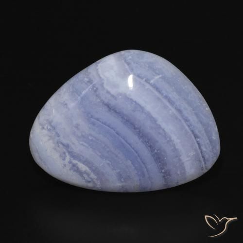18.73ct Natürlicher violett-blau Chalzedon, Fantasie, Lichtundurchlässig