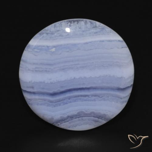 18.92ct Natürlicher Purpurblau Chalzedon, Runden, Lichtundurchlässig