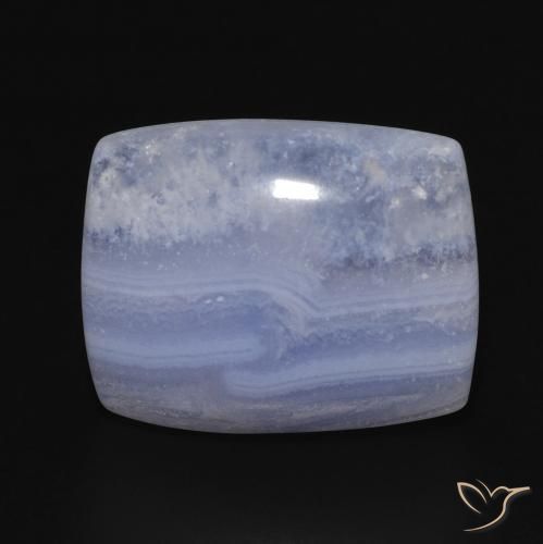 15.63ct Natürlicher Hellviolettes Blau Chalzedon, Kissen, Lichtundurchlässig