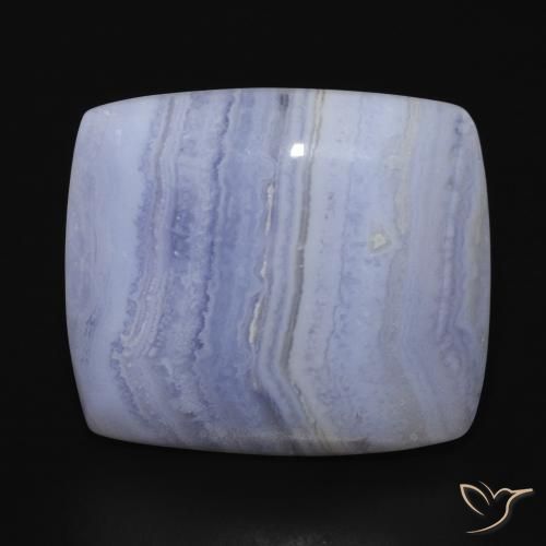 28.50ct Natürlicher hellblau Chalzedon, Kissen, Lichtundurchlässig