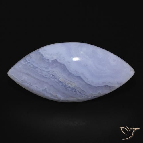 20.64ct Natürlicher violett-blau Chalzedon, Marquise, Lichtundurchlässig