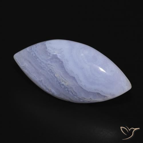 9,17 ctw natürlicher violett-blau Chalzedon, Marquise, Lichtundurchlässig