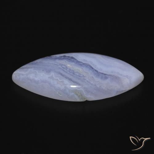 9,17 ctw natürlicher violett-blau Chalzedon, Marquise, Lichtundurchlässig