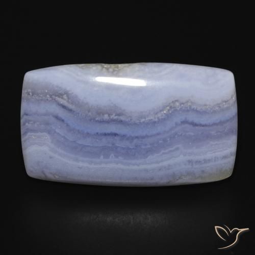 29.21ct Natürlicher Hellviolettes Blau Chalzedon, Kissen, Lichtundurchlässig