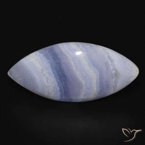 18.49ct Natürlicher hellblau Chalzedon, Marquise, Lichtundurchlässig