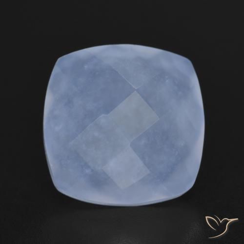 6.33ct Natürlicher Purpurblau Chalzedon, Kissen, Lichtdurchlässig