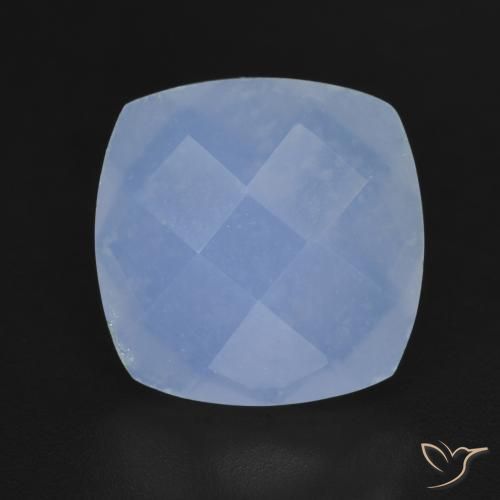 5.42ct Natürlicher Purpurblau Chalzedon, Kissen, Lichtdurchlässig