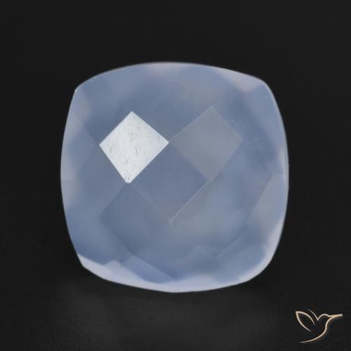 5.83ct Natürlicher Purpurblau Chalzedon, Kissen, Lichtdurchlässig