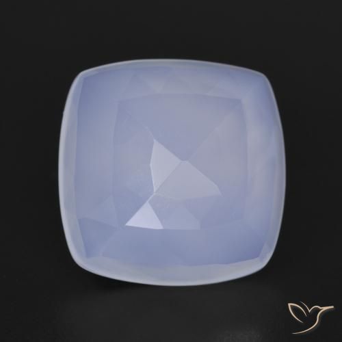 6.05ct Natürlicher hellviolett Chalzedon, Kissen, Lichtdurchlässig