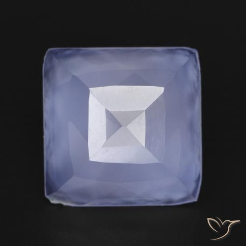 6.74ct Natürlicher Königsviolett Chalzedon, Quadrat, Lichtdurchlässig
