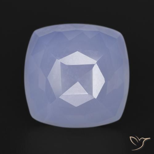 9.35ct Natürlicher Mittelviolett Chalzedon, Kissen, Lichtdurchlässig
