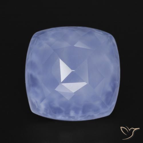 7.17ct Natürlicher hellblau Chalzedon, Kissen, Lichtdurchlässig