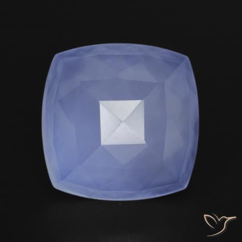 6.45ct Natürlicher hellblau Chalzedon, Kissen, Lichtdurchlässig