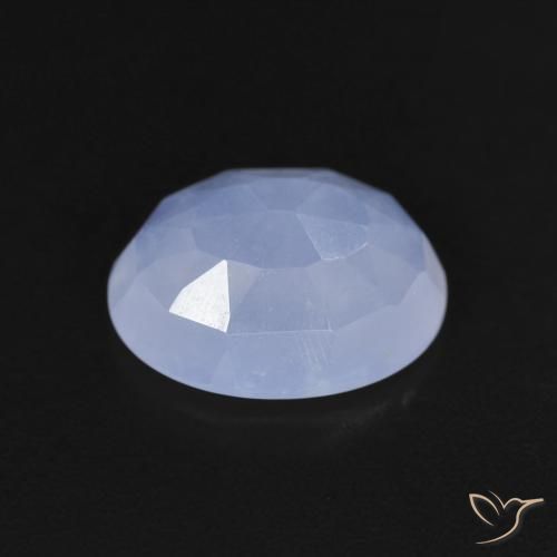 9,17 ctw natürlicher Purpurblau Chalzedon, Oval, Transparent