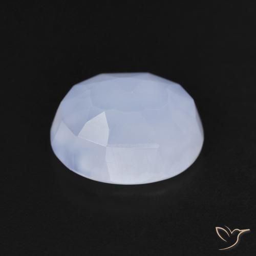 9,17 ctw natürlicher Purpurblau Chalzedon, Oval, Transparent