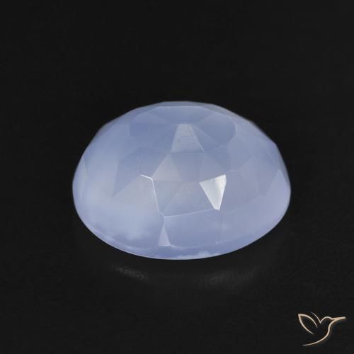 9,17 ctw natürlicher Purpurblau Chalzedon, Oval, Transparent