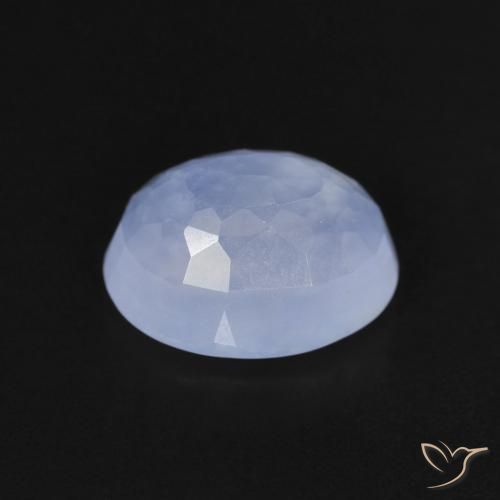 9,17 ctw natürlicher Purpurblau Chalzedon, Oval, Transparent