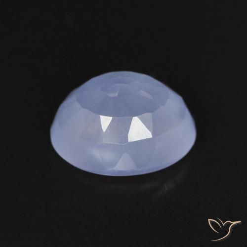 9,17 ctw natürlicher Purpurblau Chalzedon, Oval, Transparent