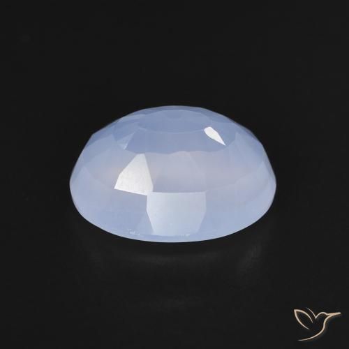 9,17 ctw natürlicher Purpurblau Chalzedon, Oval, Transparent