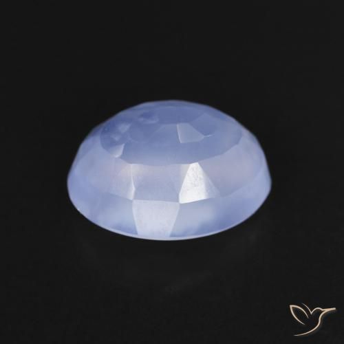 9,17 ctw natürlicher Purpurblau Chalzedon, Oval, Transparent