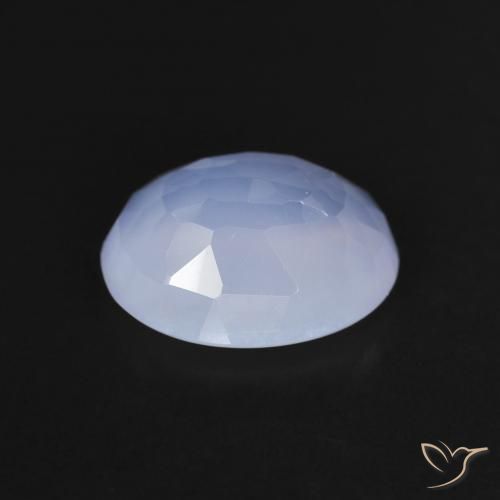 9,17 ctw natürlicher Purpurblau Chalzedon, Oval, Transparent