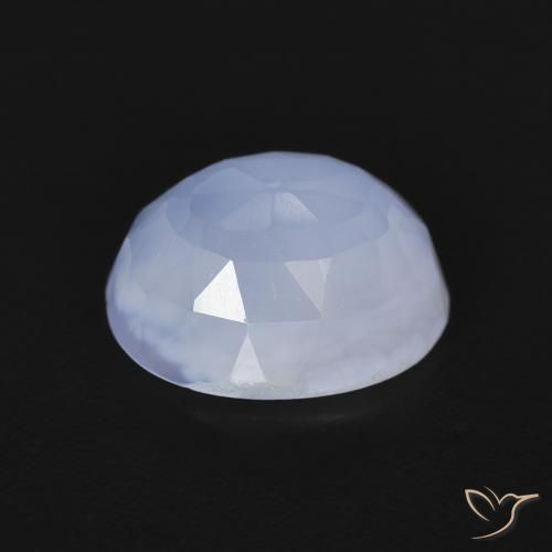 9,17 ctw natürlicher Purpurblau Chalzedon, Oval, Transparent