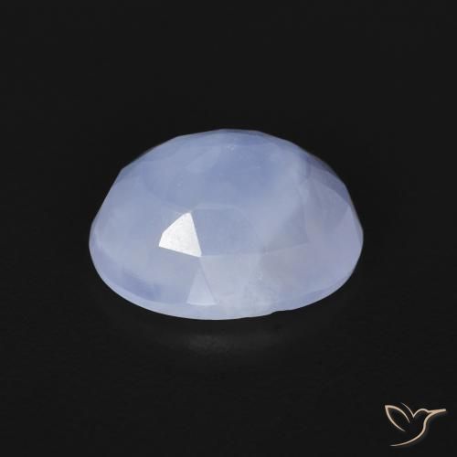 9,17 ctw natürlicher Hellviolettes Blau Chalzedon, Oval, Transparent