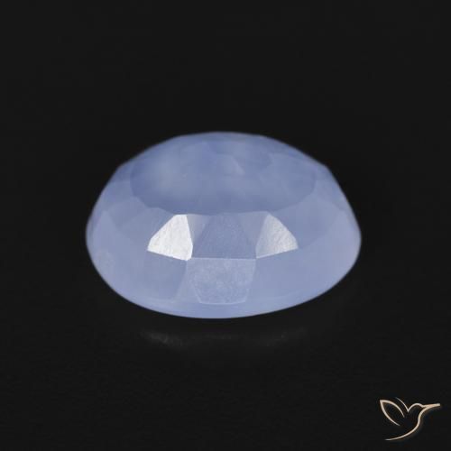 9,17 ctw natürlicher Purpurblau Chalzedon, Oval, Transparent