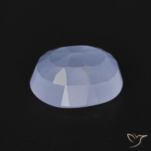 9,17 ctw natürlicher Purpurblau Chalzedon, Oval, Transparent