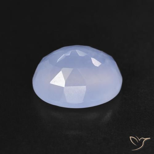 9,17 ctw natürlicher Purpurblau Chalzedon, Oval, Transparent