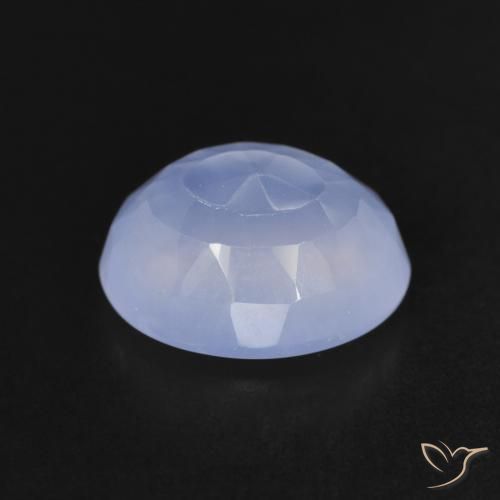 9,17 ctw natürlicher Purpurblau Chalzedon, Oval, Transparent